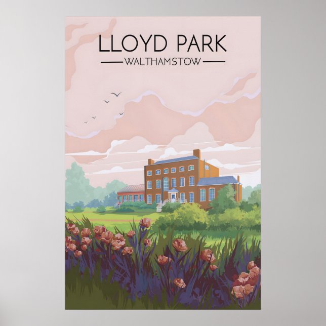Lloyd Park London Travel Poster (Front)