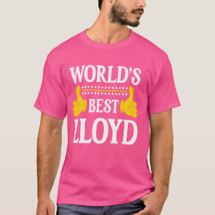 Lloyd Surname Funny Team Family Last Name World's T-Shirt