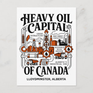 Lloydminster Alberta Heavy Oil Capital Of Canada Postcard