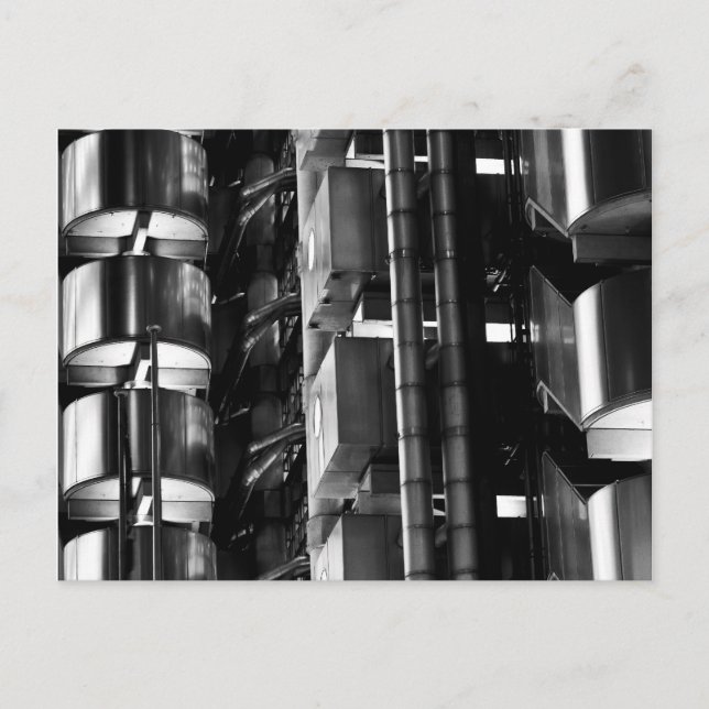 Lloyd's Building London Abstract Postcard (Front)