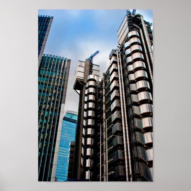 Lloyds Building London England United Kingdom Poster (Front)
