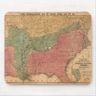 Lloyd's New Military Map Border & Southern States Mouse Mat