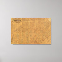 Lloyd's official map of the state of Tennessee