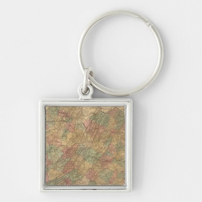 Lloyd's official map of the State of Virginia Key Ring (Front)