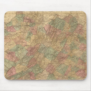 Lloyd's official map of the State of Virginia Mouse Mat