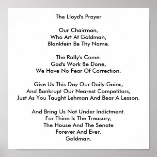 Lloyd's Prayer Poster