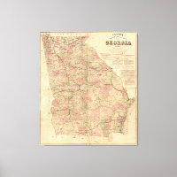 Lloyd's Topographical Map of Georgia (1864)