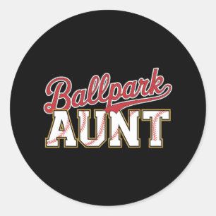 Llpark Aunt Softll Sell Auntie Ller Mother's Day  Classic Round Sticker