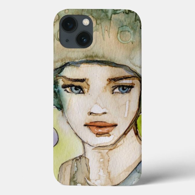 llustration of a beautiful, delicate  girl Case-Mate iPhone case (Back)
