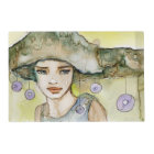 llustration of a beautiful, delicate  girl