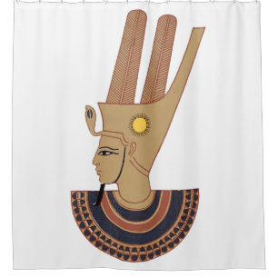 llustration of Antique Hathor Egyptian goddess Shower Curtain