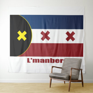 Lmanburg Flag Dream SMP Team Tapestry