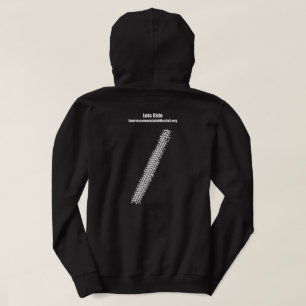 LMBC hoodie with "let's ride" on back