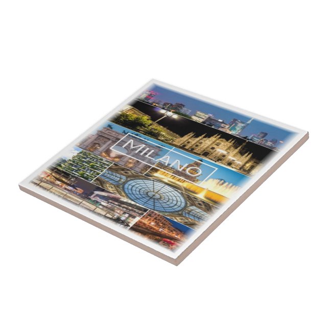 LMD003 MILAN, Mosaic, Lombardy, Italy, Tile (Side)