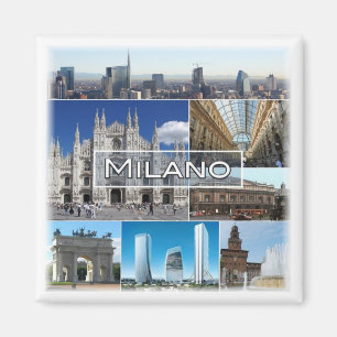 LMD004 MILAN, Milano, cathedral church, Fridge Magnet
