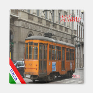 LMD007 MILAN TRAM line 1, Italy,  Fridge Magnet