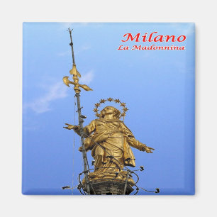 LMD014 MILAN, Madonnina Statue, Italy, Fridge Magnet