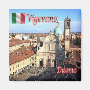 LMD021 VIGEVANO The Cathedral, Italy, Fridge Magnet