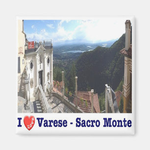 LMD030 VARESE Sacro Monte I Love, Italy, Fridge Magnet