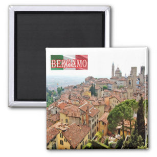 LMD105 BERGAMO high, Lombardy, Italy, Fridge Magnet