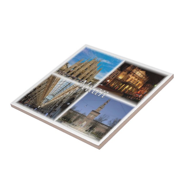 LMD117 MILAN mosaic, Lombardy, Italy, Tile (Side)