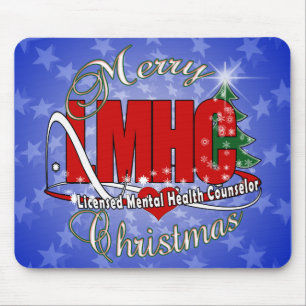 LMHC CHRISTMAS Licensed Mental Health Counsellor Mouse Mat