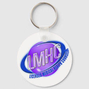 LMHC SWOOSH LICENSED MEDICAL HEALTH COUNSELOR KEY RING