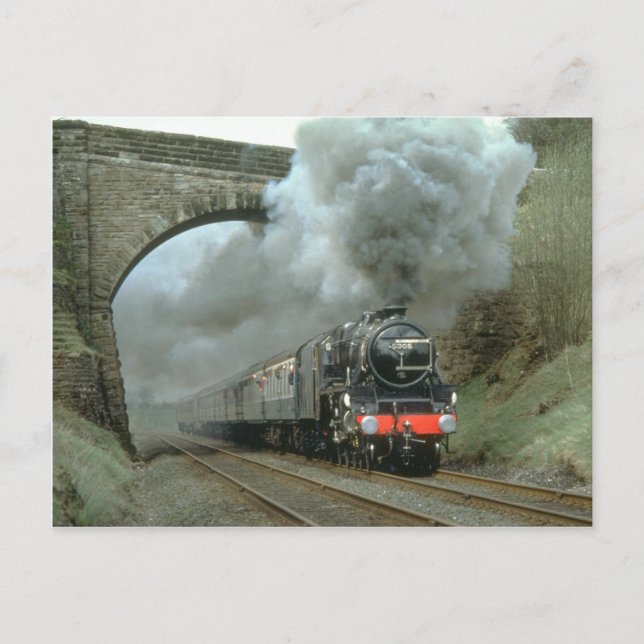 LMS Class 5 blasts along the Settle & Carlisle rou Postcard (Front)