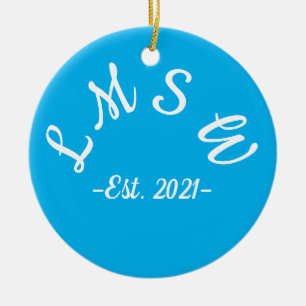 LMSW est. 2021 Ceramic Tree Decoration