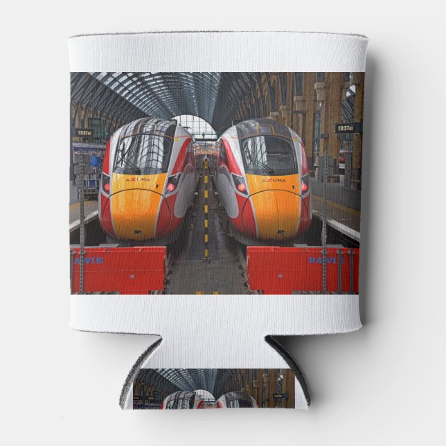 LNER Azumas at King's Cross Can Cooler (Front)