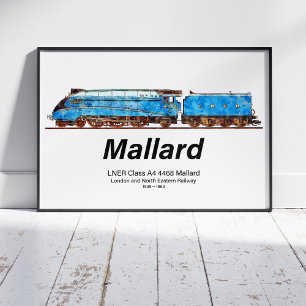 LNER Class A4 4468 Mallard - Fastest Steam Loco Poster