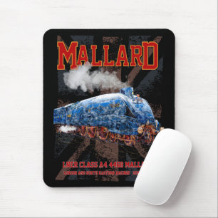 LNER Class A4 Mallard locomotive Union Jack flag Mouse Mat