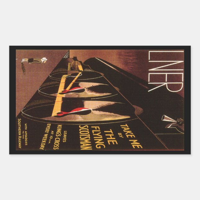 LNER Flying Scotsman Rectangular Sticker (Front)