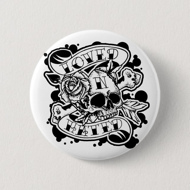 LNH Logo 6 Cm Round Badge (Front)