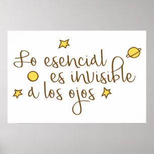 Lo esencial es invisible a los ojos poster
