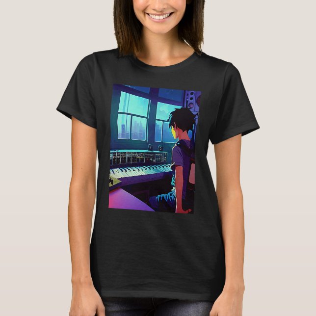Lo fi hip hop chillhop chill beats aesthetics  101 T-Shirt (Front)