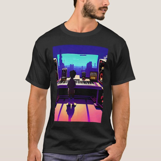 Lo fi hip hop chillhop chill beats aesthetics  106 T-Shirt (Front)