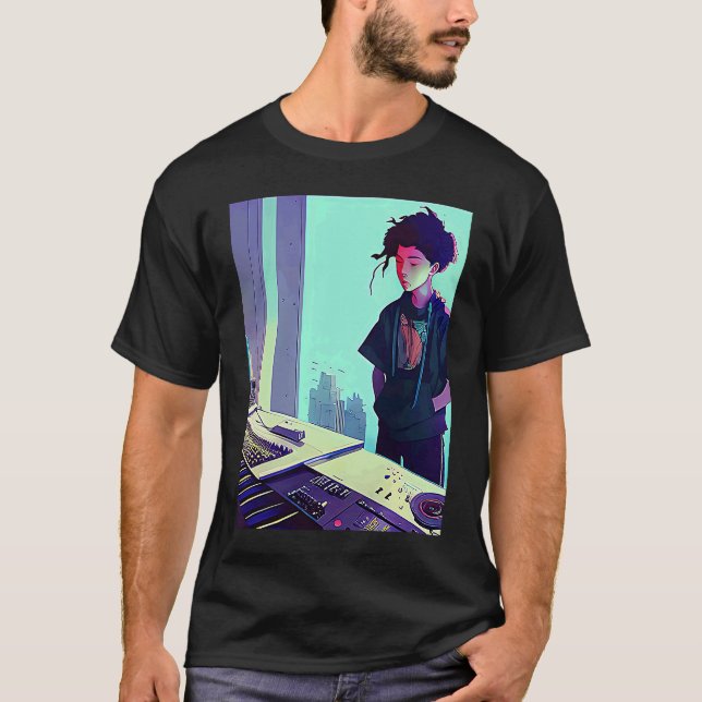 Lo fi hip hop chillhop chill beats aesthetics  118 T-Shirt (Front)