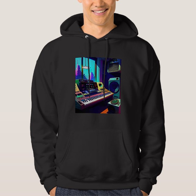 Lo fi hip hop chillhop chill beats aesthetics 13 hoodie (Front)