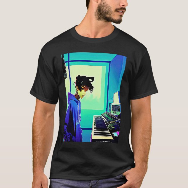 Lo fi hip hop chillhop chill beats aesthetics  5 T-Shirt (Front)
