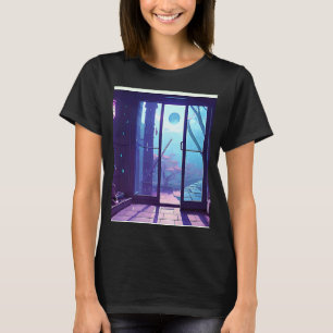 Lo fi hip hop chillhop chill beats aesthetics cat T-Shirt