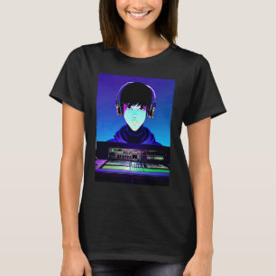 Lo fi hip hop chillhop chill beats boy aesthetics T-Shirt