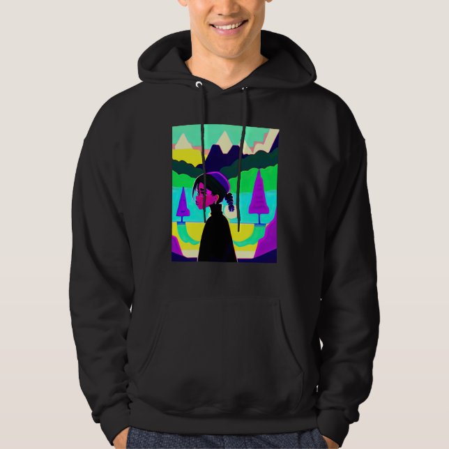 Lo fi hip hop chillhop chill beats lofi aesthetics hoodie (Front)
