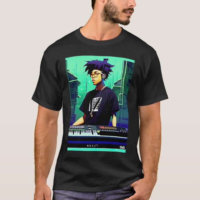 Lo fi hip hop chillhop chill beats lofi aesthetics T-Shirt (Front)