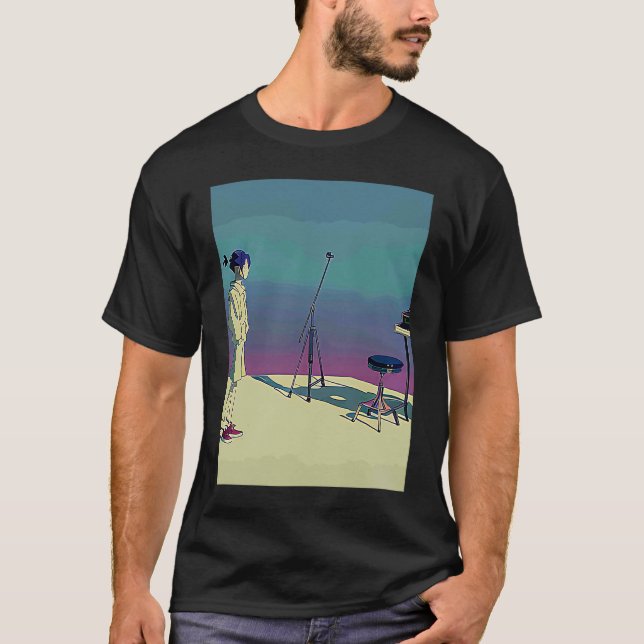 Lo fi hip hop chillhop chill beats lofi aesthetics T-Shirt (Front)