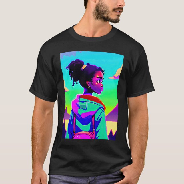 Lo fi hip hop chillhop chill beats lofi aesthetics T-Shirt (Front)