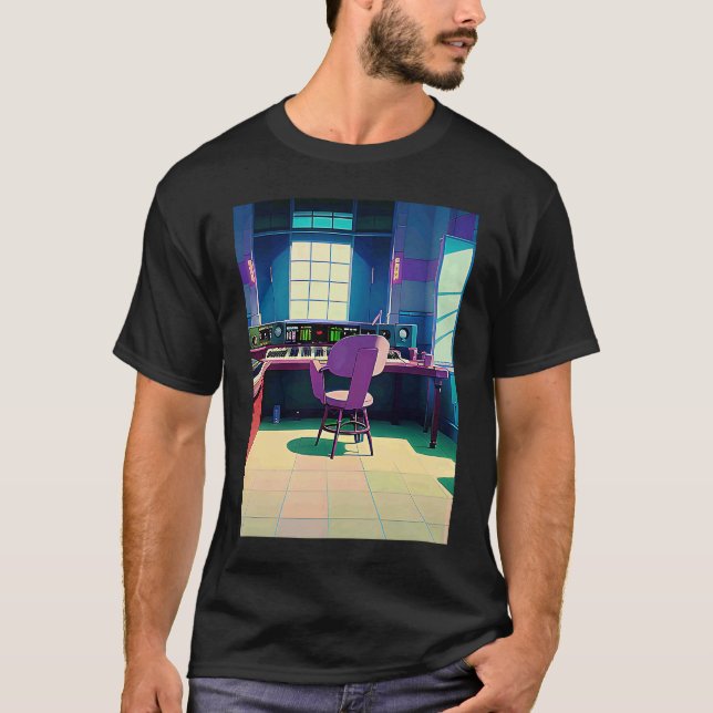 Lo fi hip hop chillhop chill beats lofi aesthetics T-Shirt (Front)