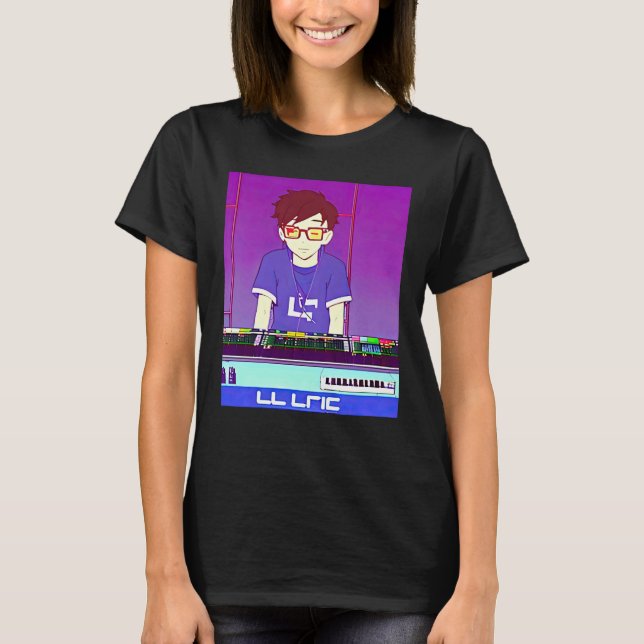Lo fi hip hop chillhop chill beats lofi aesthetics T-Shirt (Front)
