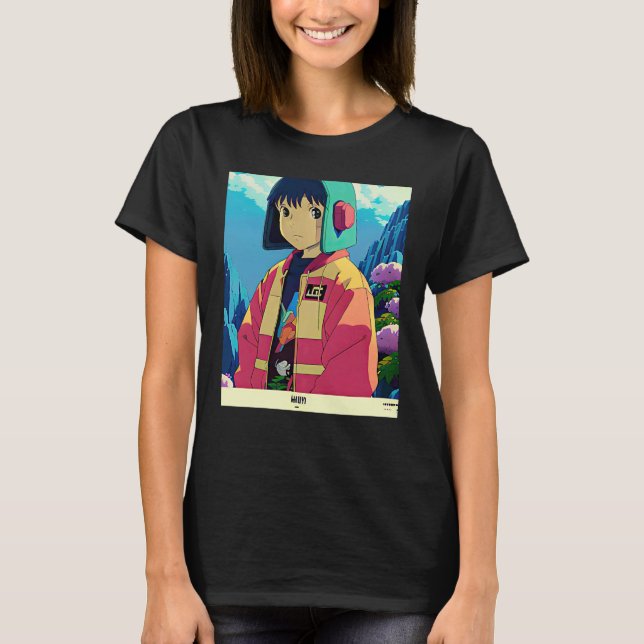 Lo fi hip hop chillhop chill beats lofi aesthetics T-Shirt (Front)