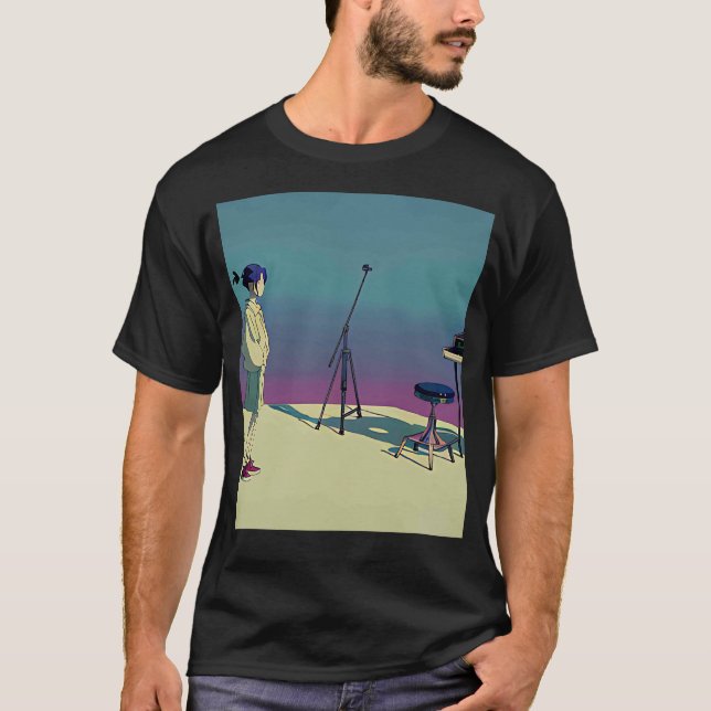 Lo fi hip hop chillhop chill beats lofi aesthetics T-Shirt (Front)